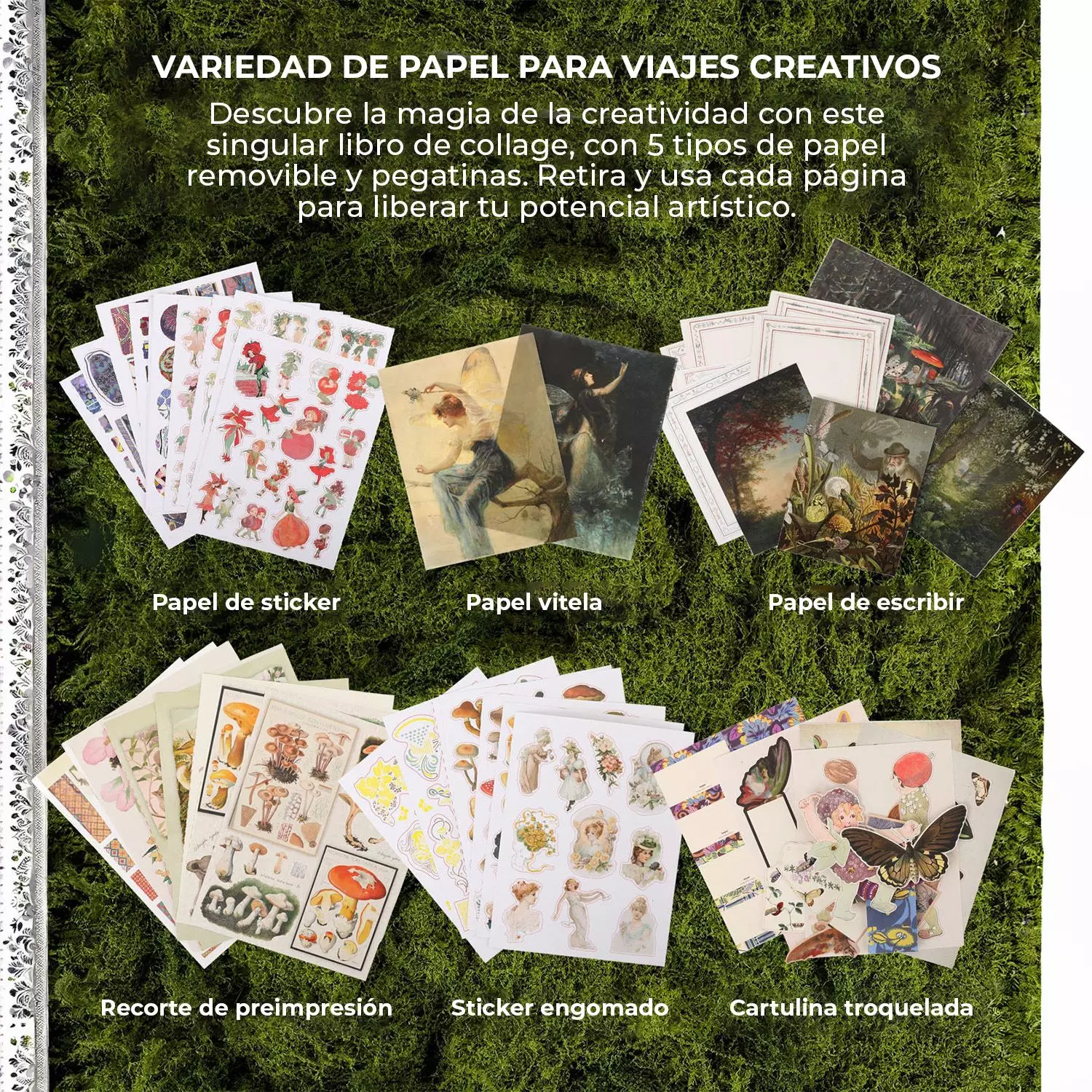 Libro de Actividades de Collage "La Musa Botánica" 200+ pag-5