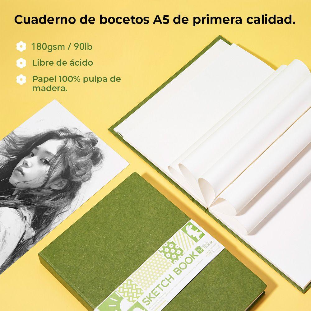 ARRTX CUADERNO DE BOCETOS A5 LIBRE DE ÁCIDO 180 G-2