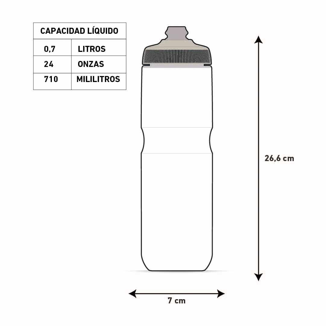 Botella De Agua Para Ciclismo 24oz/700ml Wave Polar Bottle-3