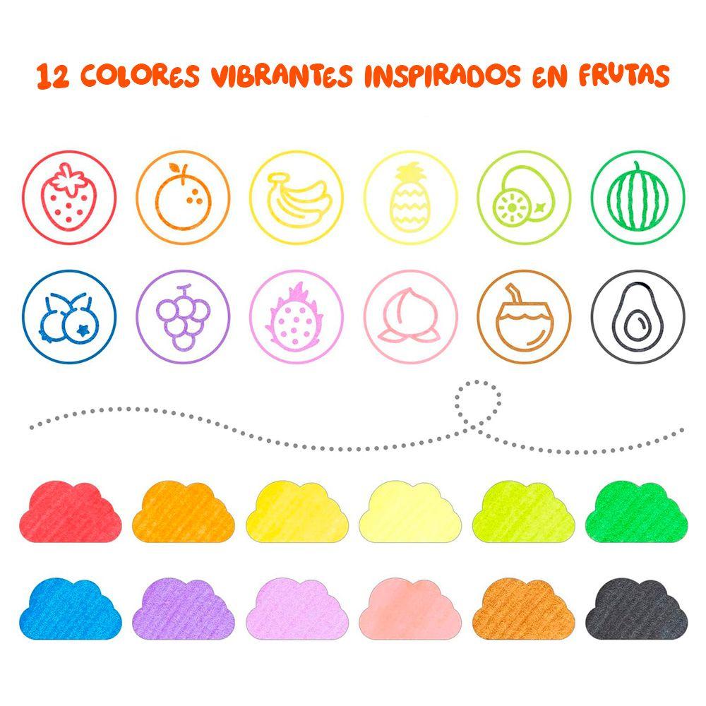OHUHU 12 STAMPER MARCADORES LAVABLES BASE AGUA  DOBLE PUNTA-3