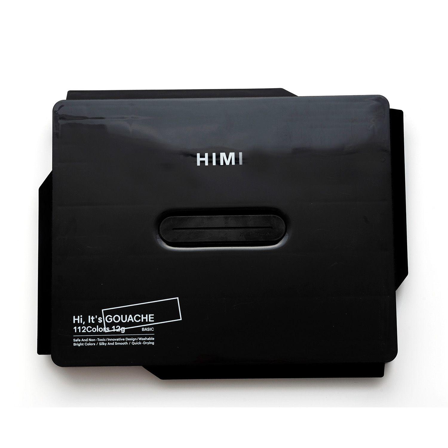 Himi Set Gouache 112 colores Twin Cup 12g Estuche Negro-4