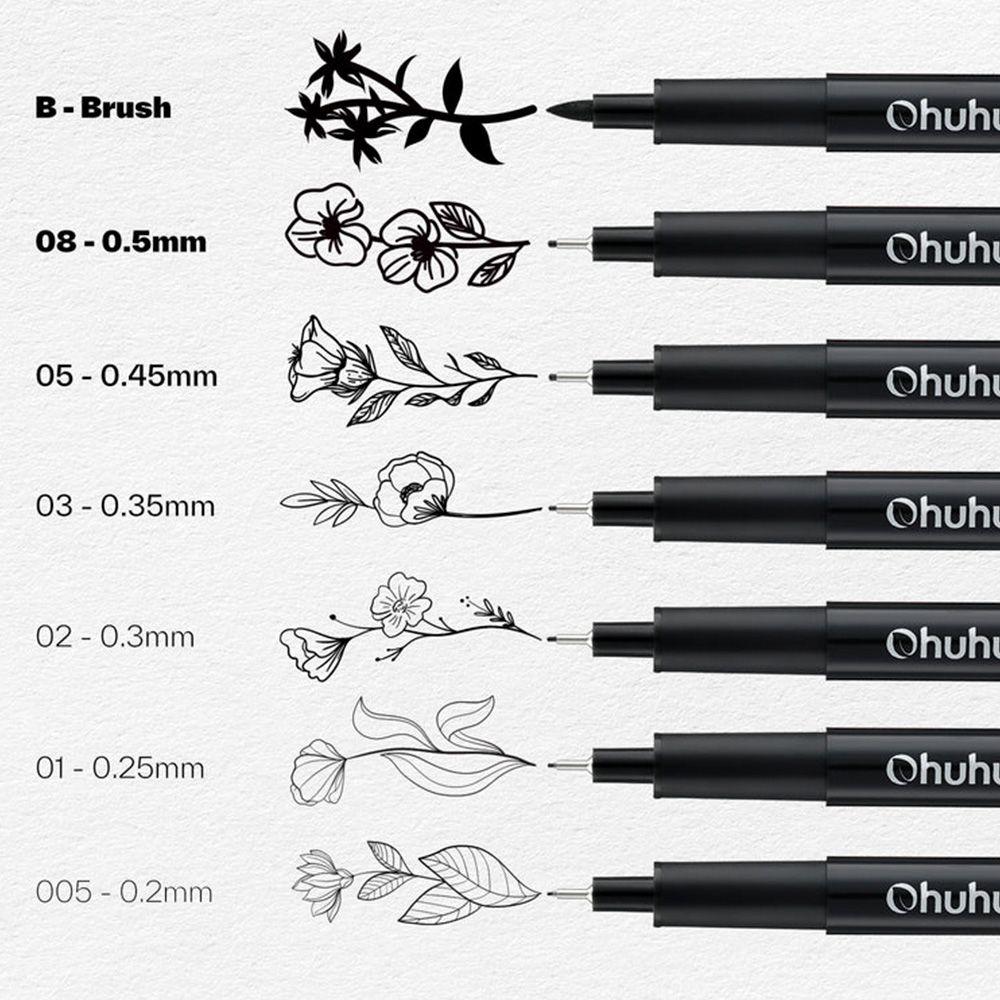 OHUHU HANA HIGHWAY FINELINER BOLÍGRAFOS DE DIBUJO DE 18-2