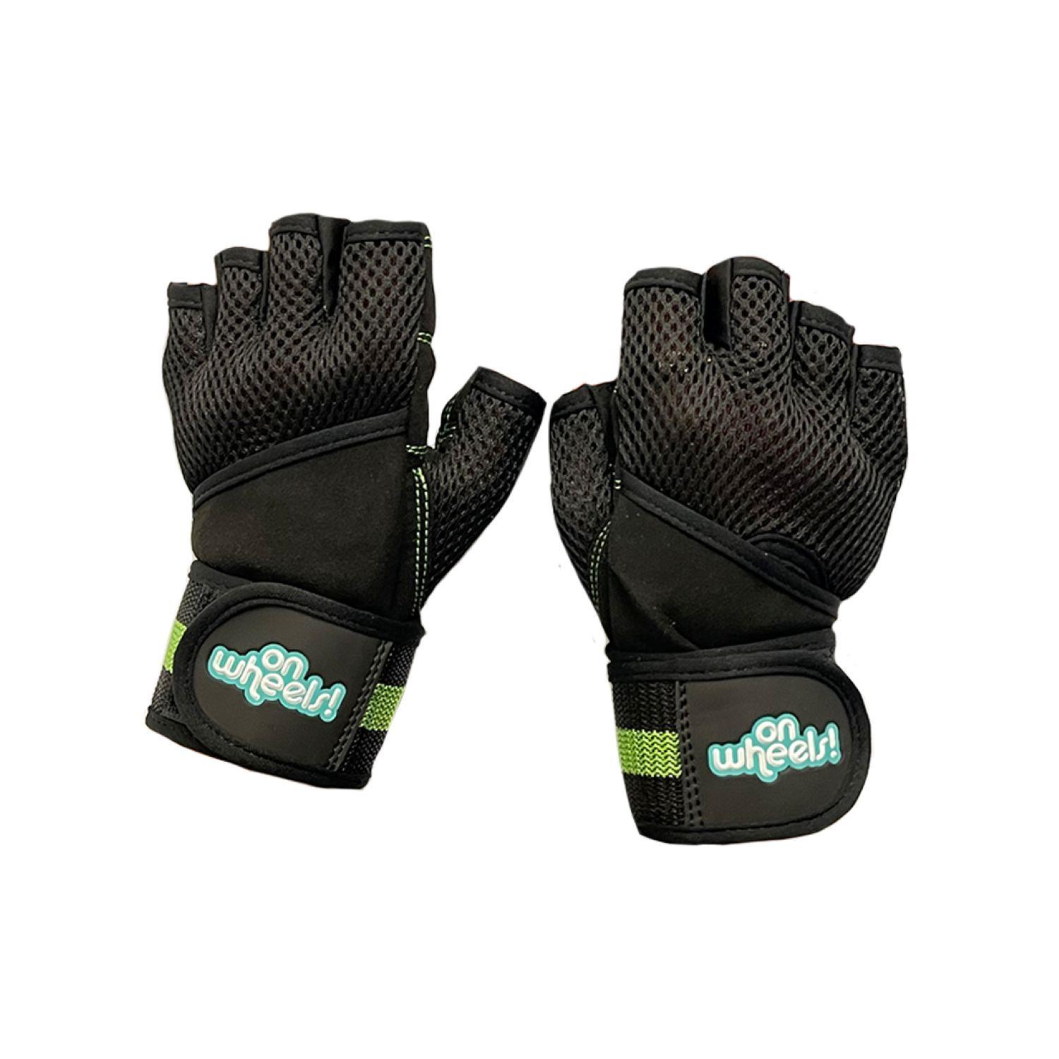 Guantes De Entrenamiento Para Pesas Black/green Onwheels-4