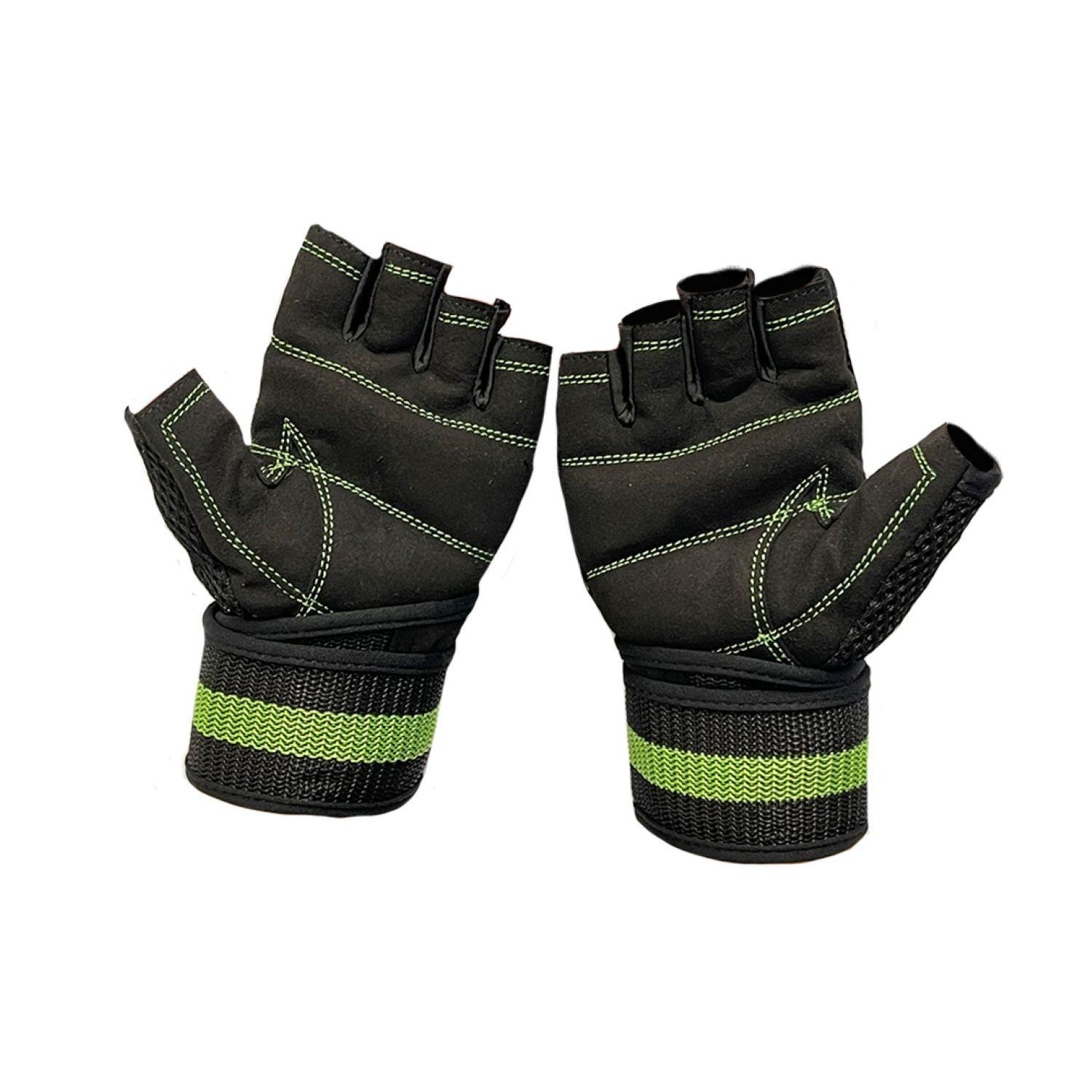 Guantes De Entrenamiento Para Pesas Black/green Onwheels-5