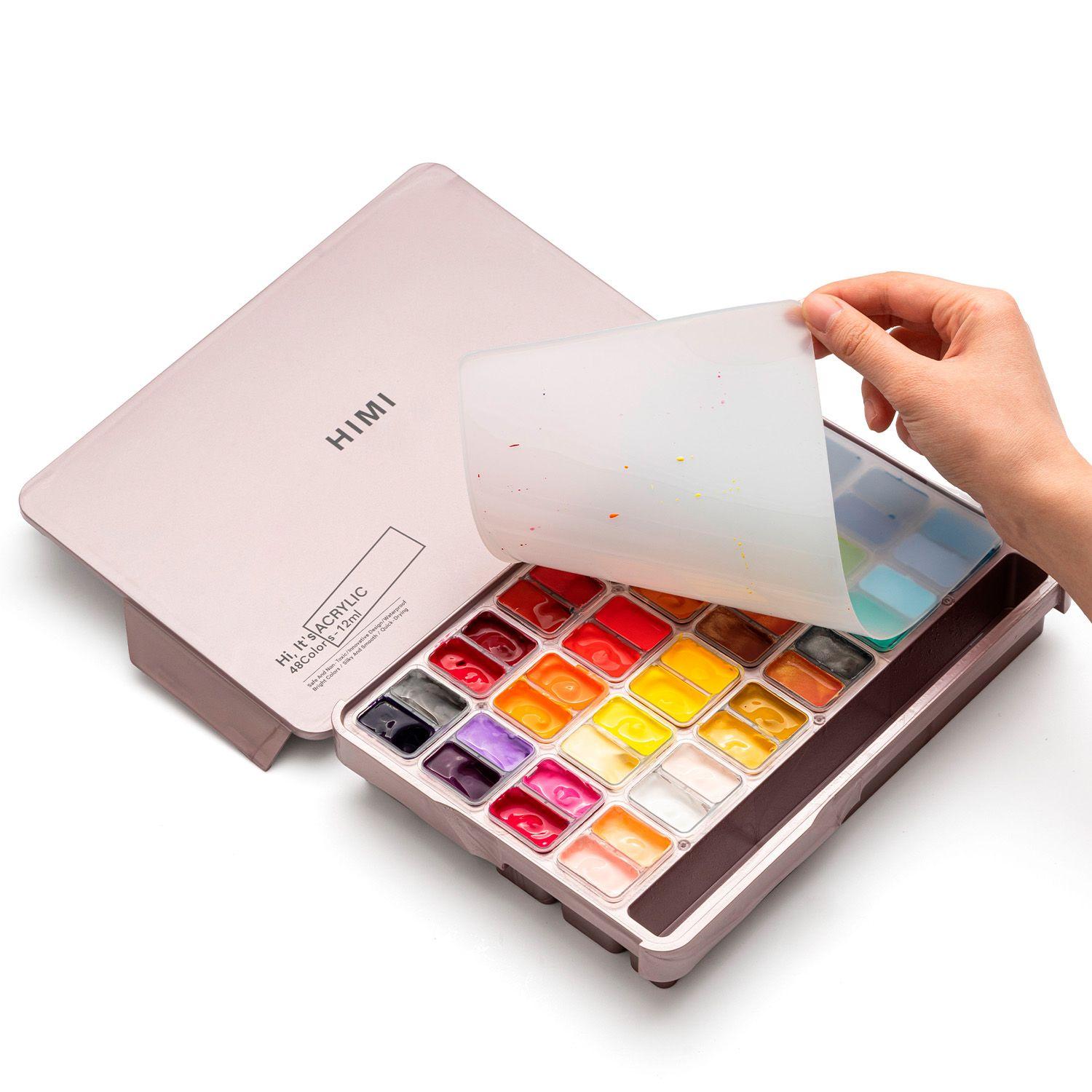 Himi Set Pintura Acrílica Twin Cup 12 ml 48 Colores-3
