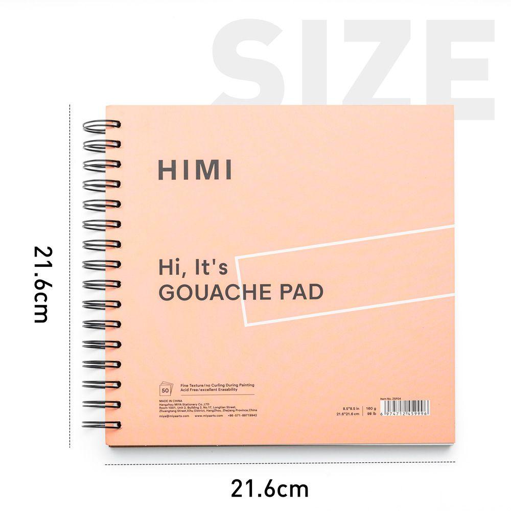 CUADERNO HIMI 8.5IN GOUCHE PAD 21.6*21.6CM-50PCS-2