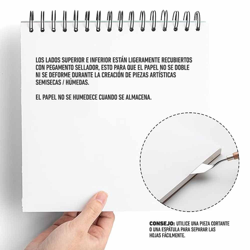 CUADERNO HIMI 8.5IN GOUCHE PAD 21.6*21.6CM-50PCS-3
