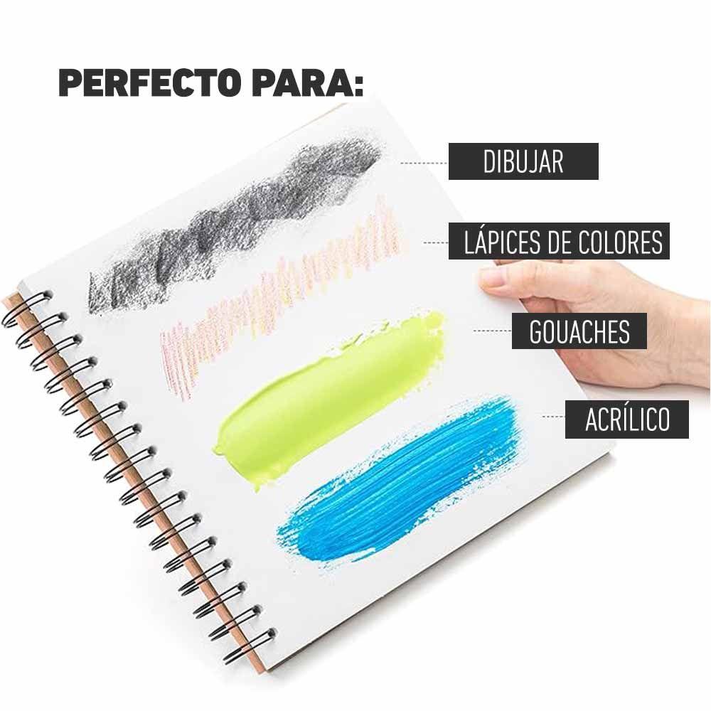 CUADERNO HIMI 8.5IN GOUCHE PAD 21.6*21.6CM-50PCS-4