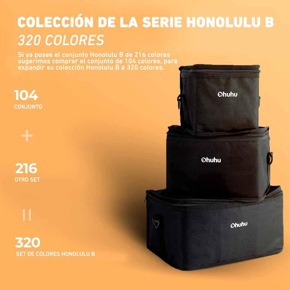 Ohuhu 104 Marcadores Alcohol + 1 Blender Pincel & fina-2