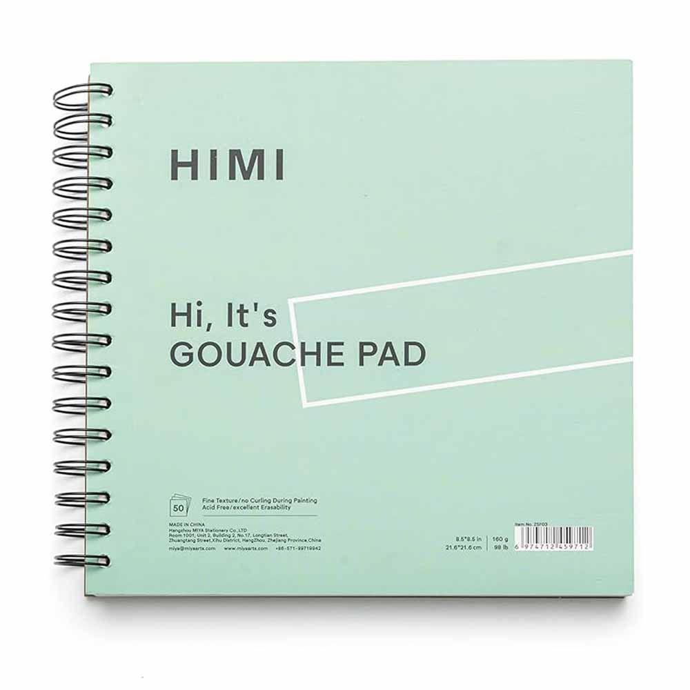 BLOCK 21.6*21.6CM PARA GOUACHE 160G VERDE-0