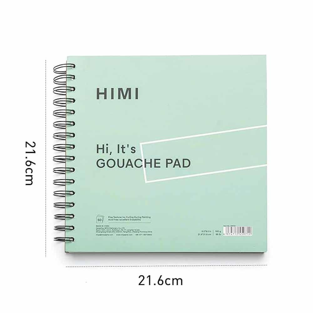 BLOCK 21.6*21.6CM PARA GOUACHE 160G VERDE-1