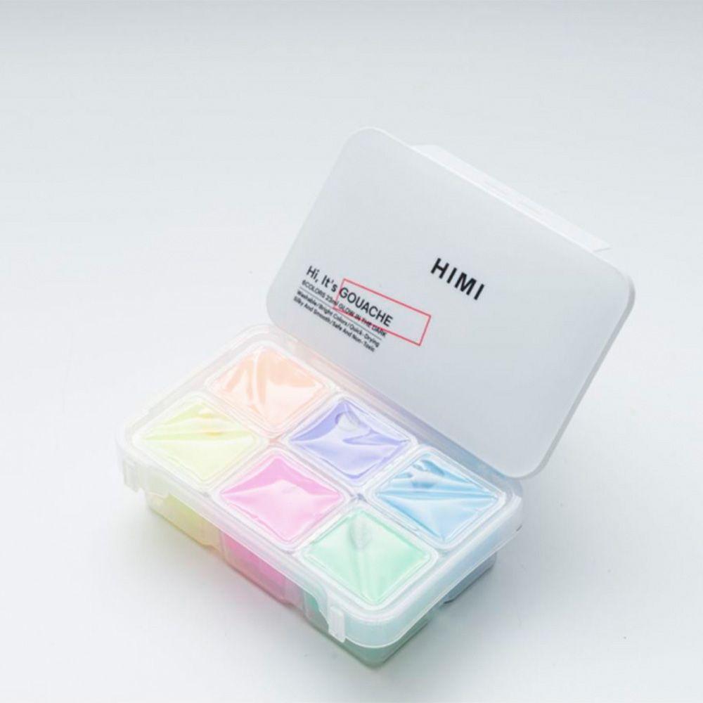 Set Himi gouache brillo en la oscuridad 6 colores 23ml-0