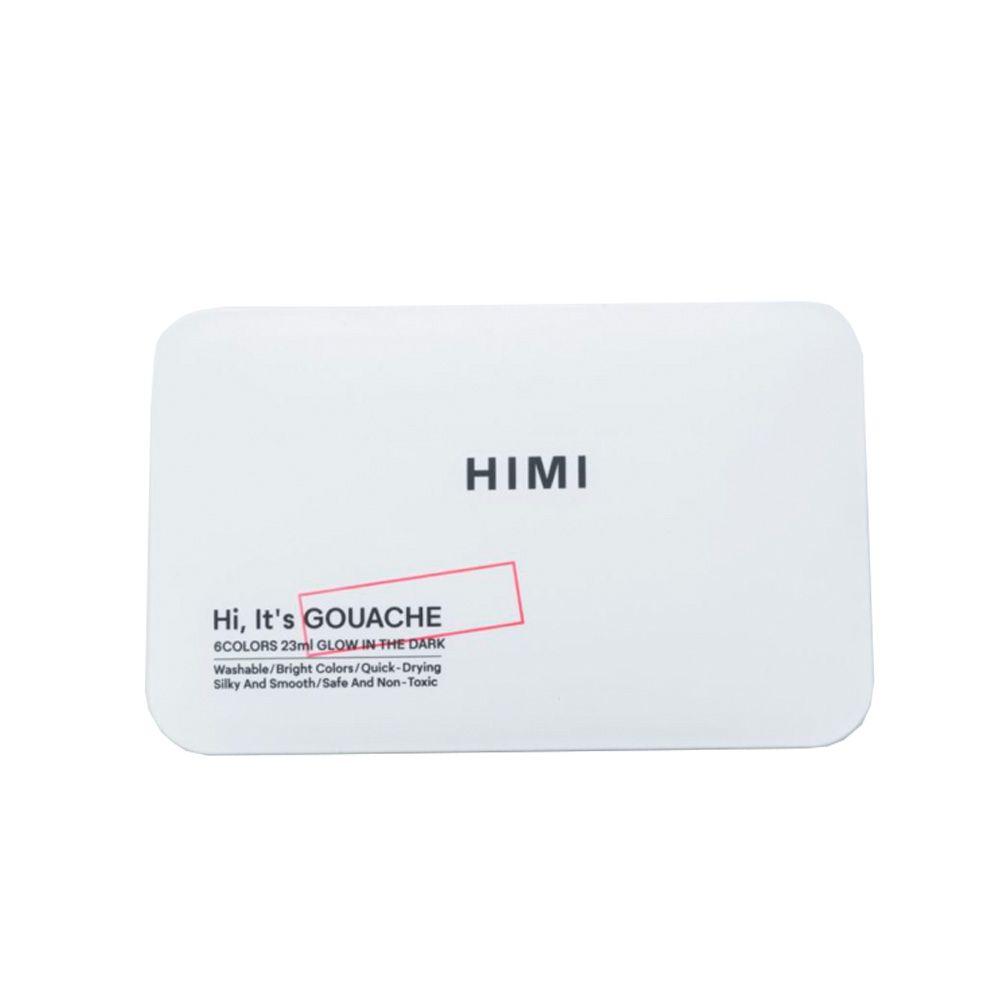 Set Himi gouache brillo en la oscuridad 6 colores 23ml-2