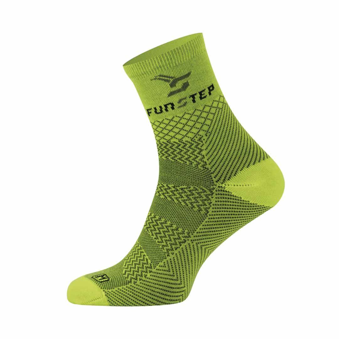 Calcetines Funstep Pro Evo Trail 04 Amarillo Fluor  Xl 44-47-4
