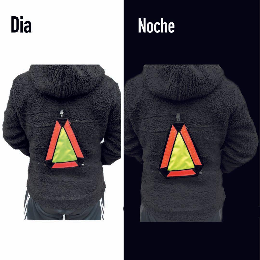 Triangulo Reflectante Naranjo-9