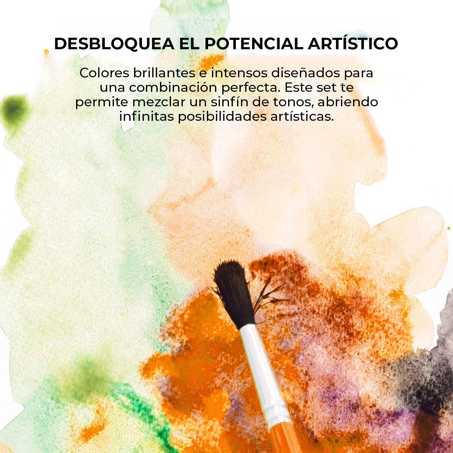 Grabie Set Acuarela de Bolsillo + Pincel 12 colores Otoñales-6