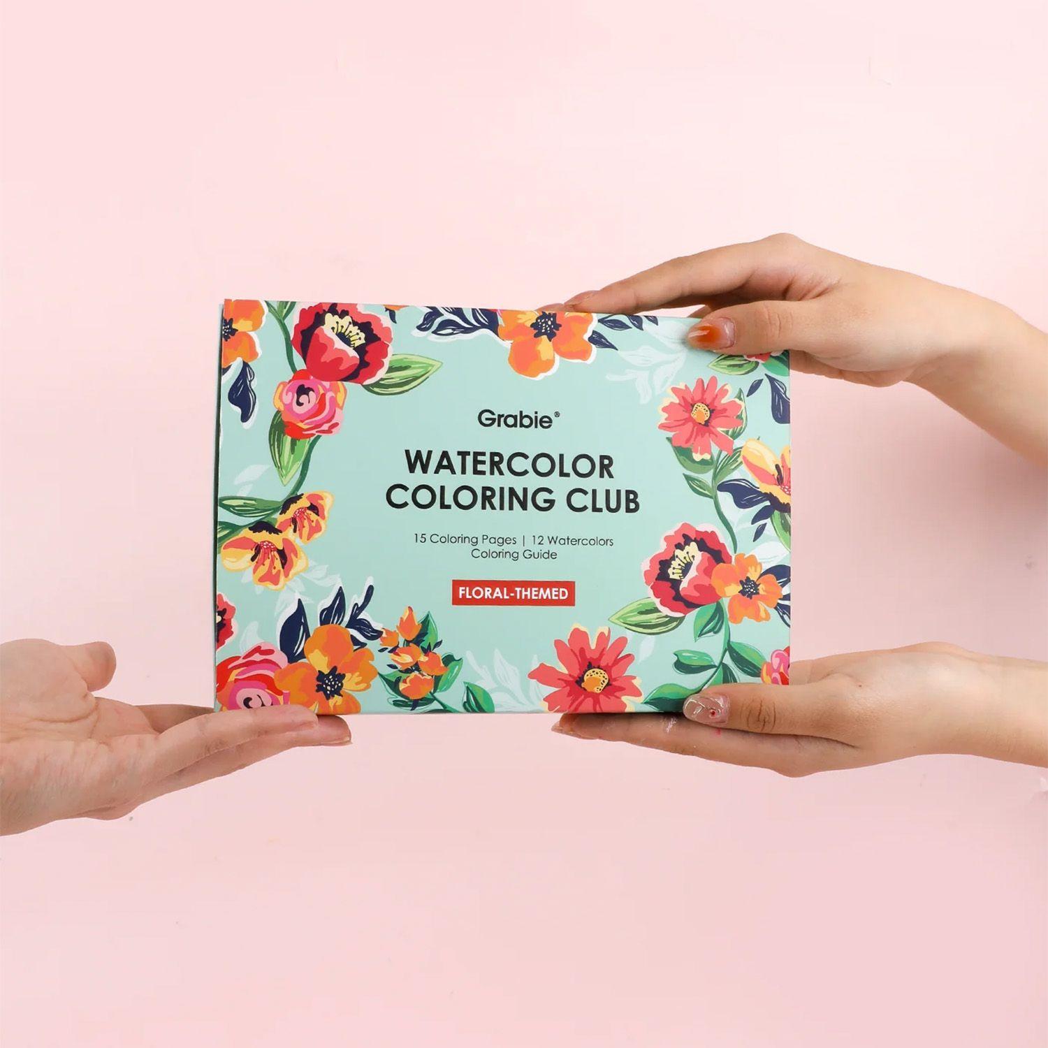 Grabie Club Box: Kit de Acuarela + Libro de Temática Floral-8