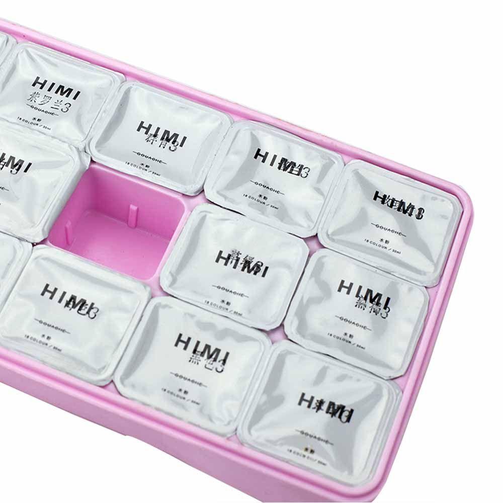 Set Miya gouache 18 colores / 30gr sin pinceles rosado-6