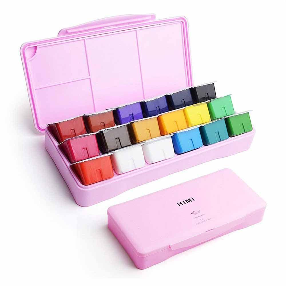Set Miya gouache 18 colores / 30gr sin pinceles rosado-8