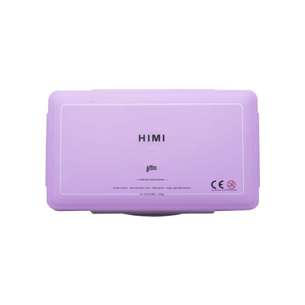 Set de pintura 18 colores gouache pastel himi 30g-0