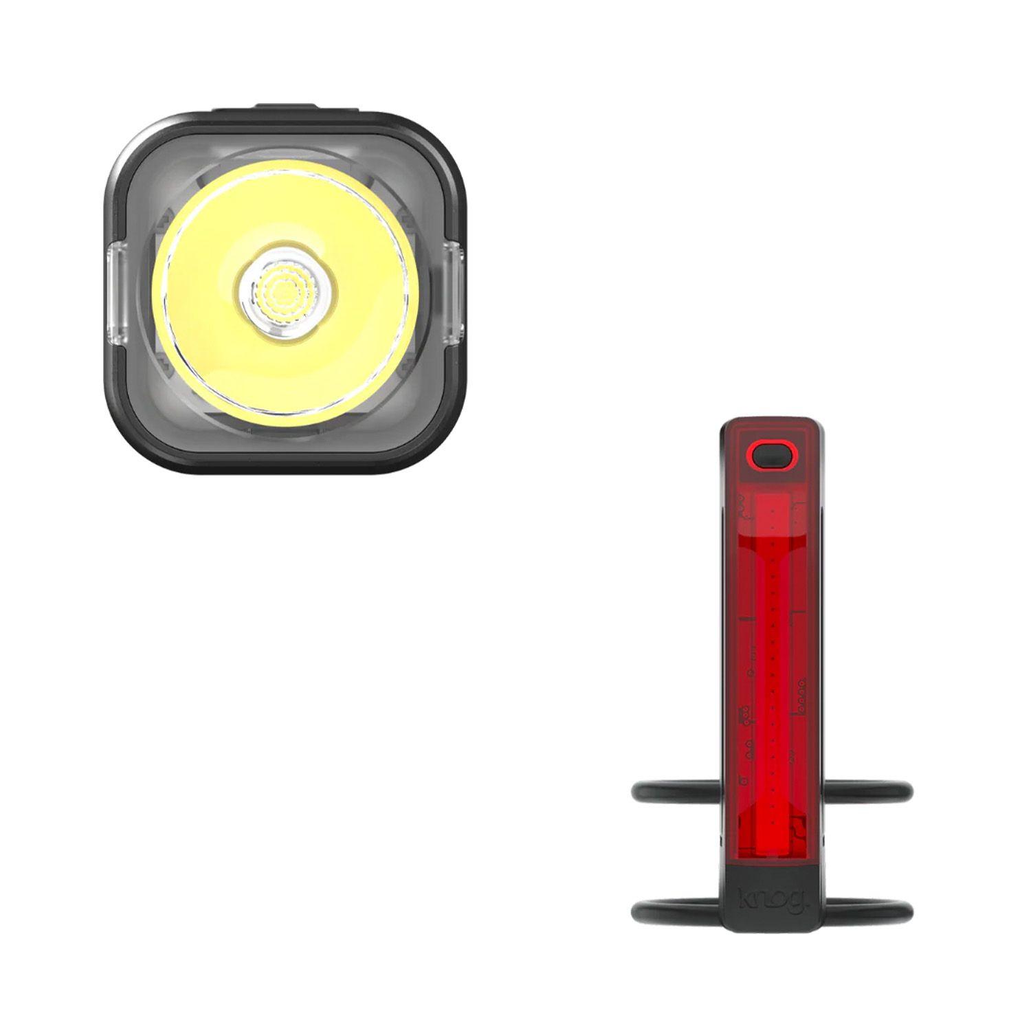 Set de Luces Knog Blinder Pro 400 lm + Plus Trasera 20 lm-2