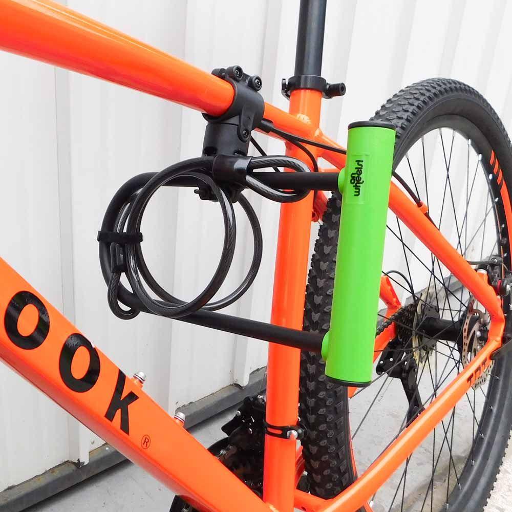 Candado U-lock Onwheels Largo Con Piola Y Soporte - Verde-9