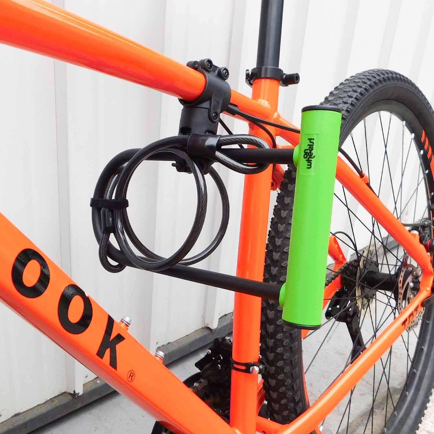 Candado U-lock Onwheels Largo Con Piola Y Soporte - Verde-6
