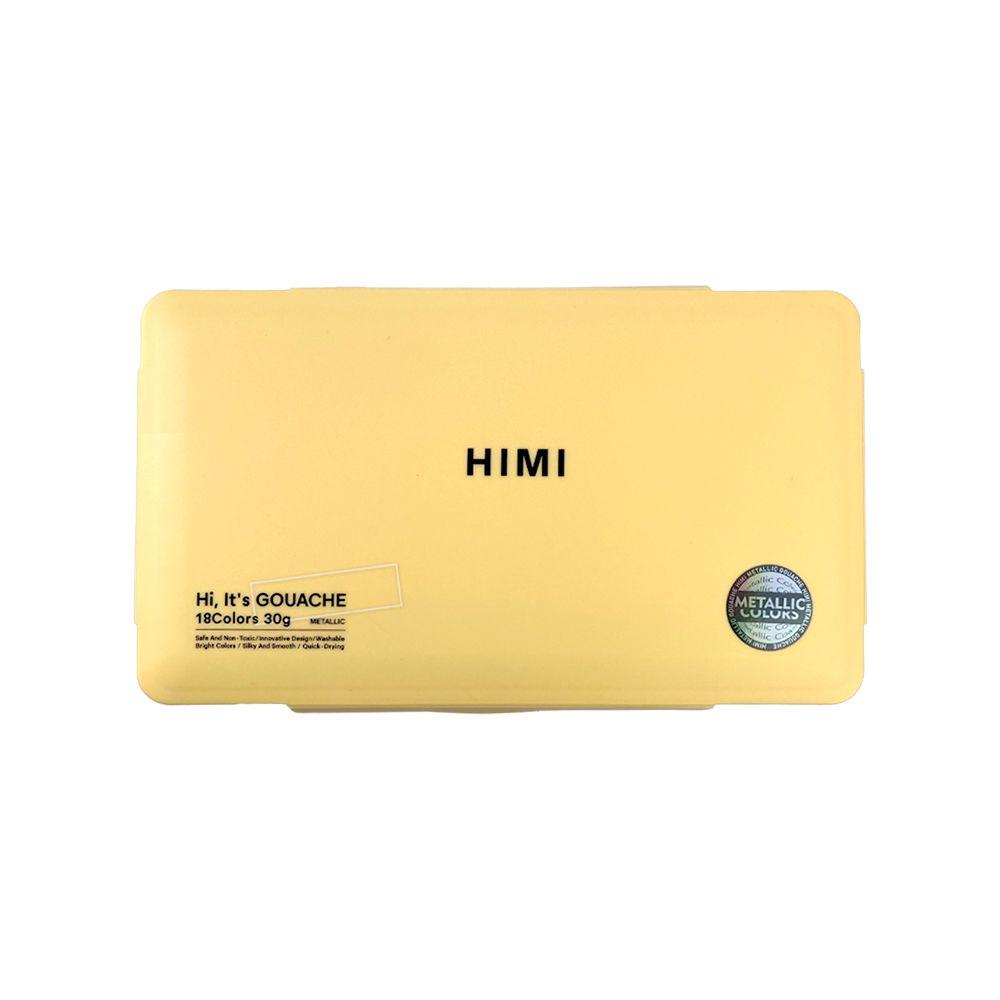 Pintura gouache metalizada Himi 18 colores 30ml sin pinceles-4