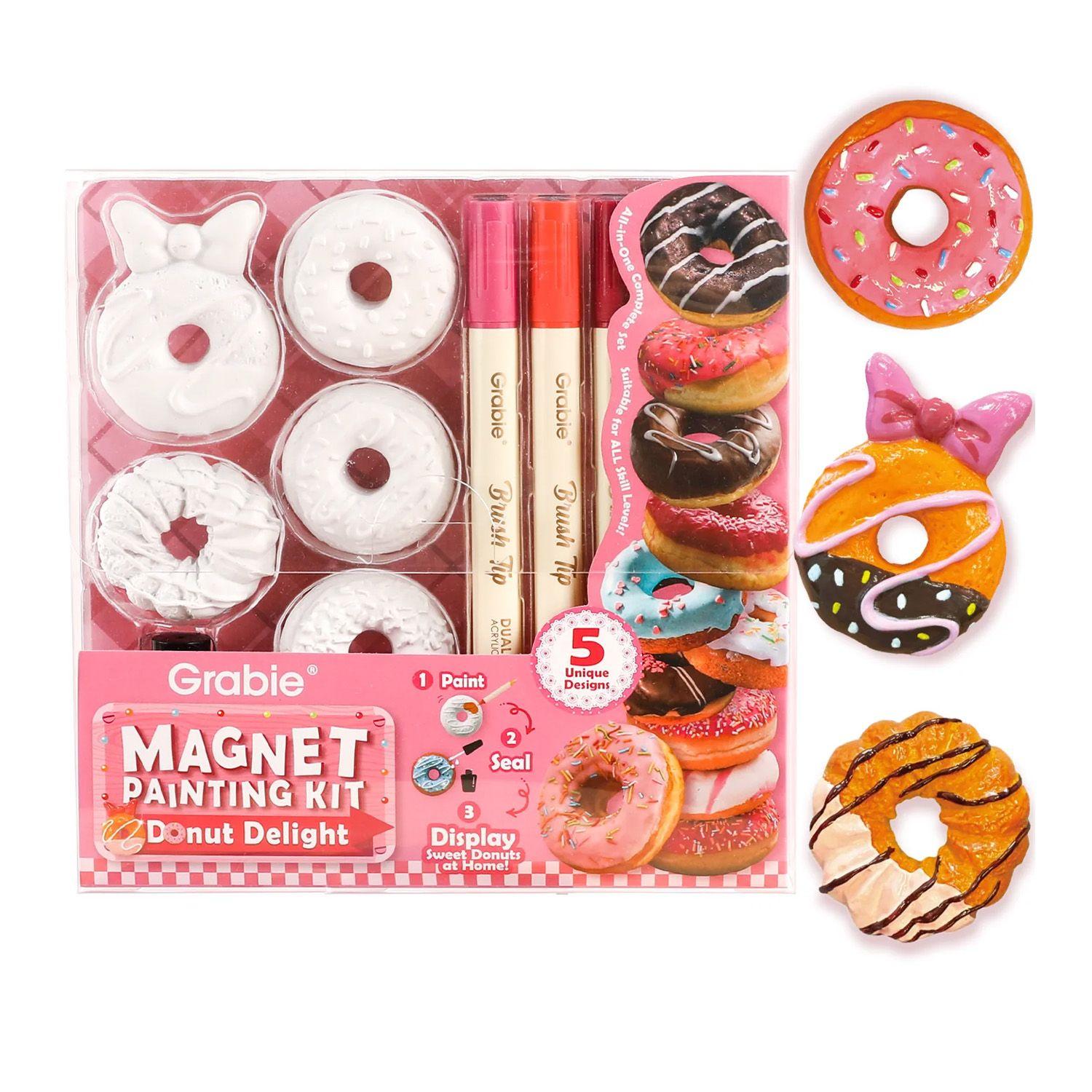 Grabie Kit de Imanes Resina 3D para Pintar "Delicia de Dona"-0