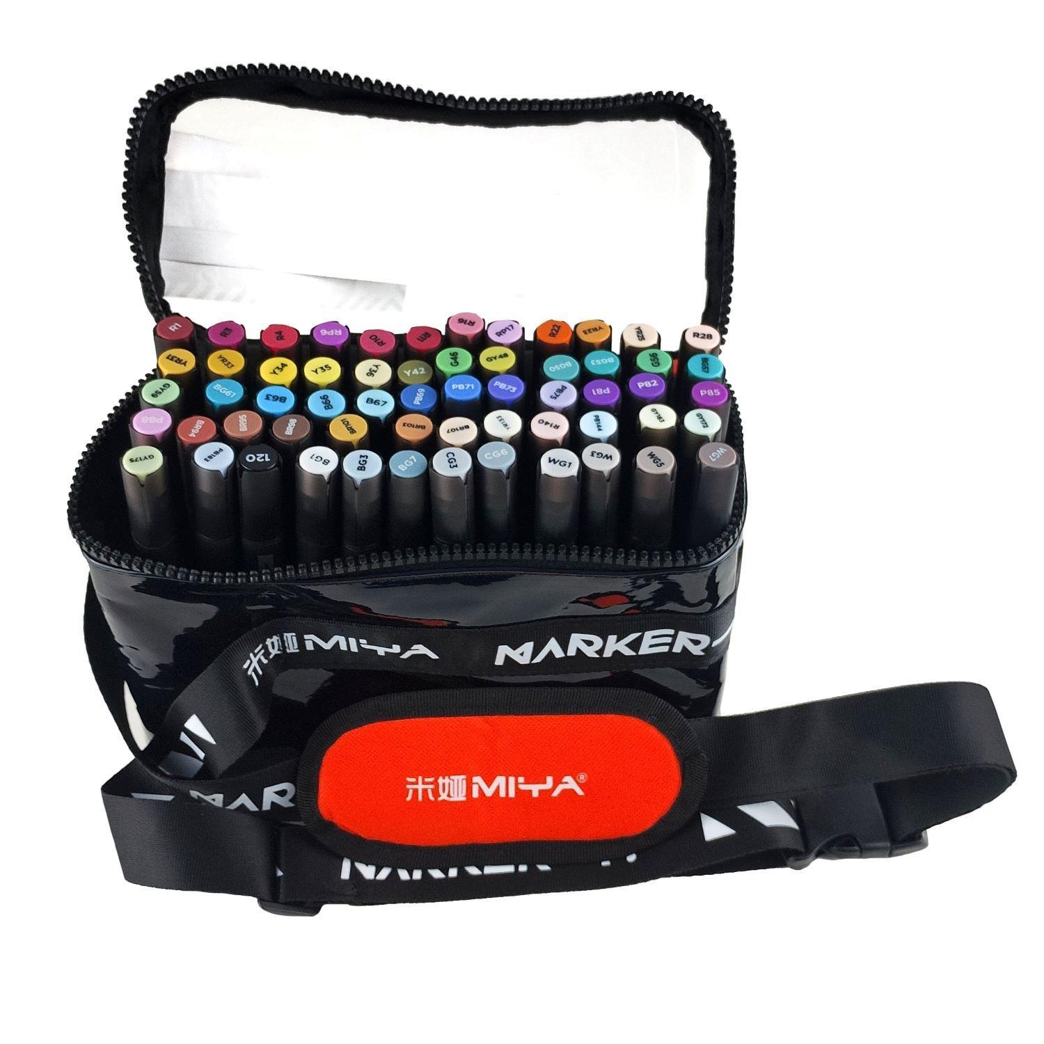 Himi - Miya Set Marcadores Base Alcohol 60 Colores-0