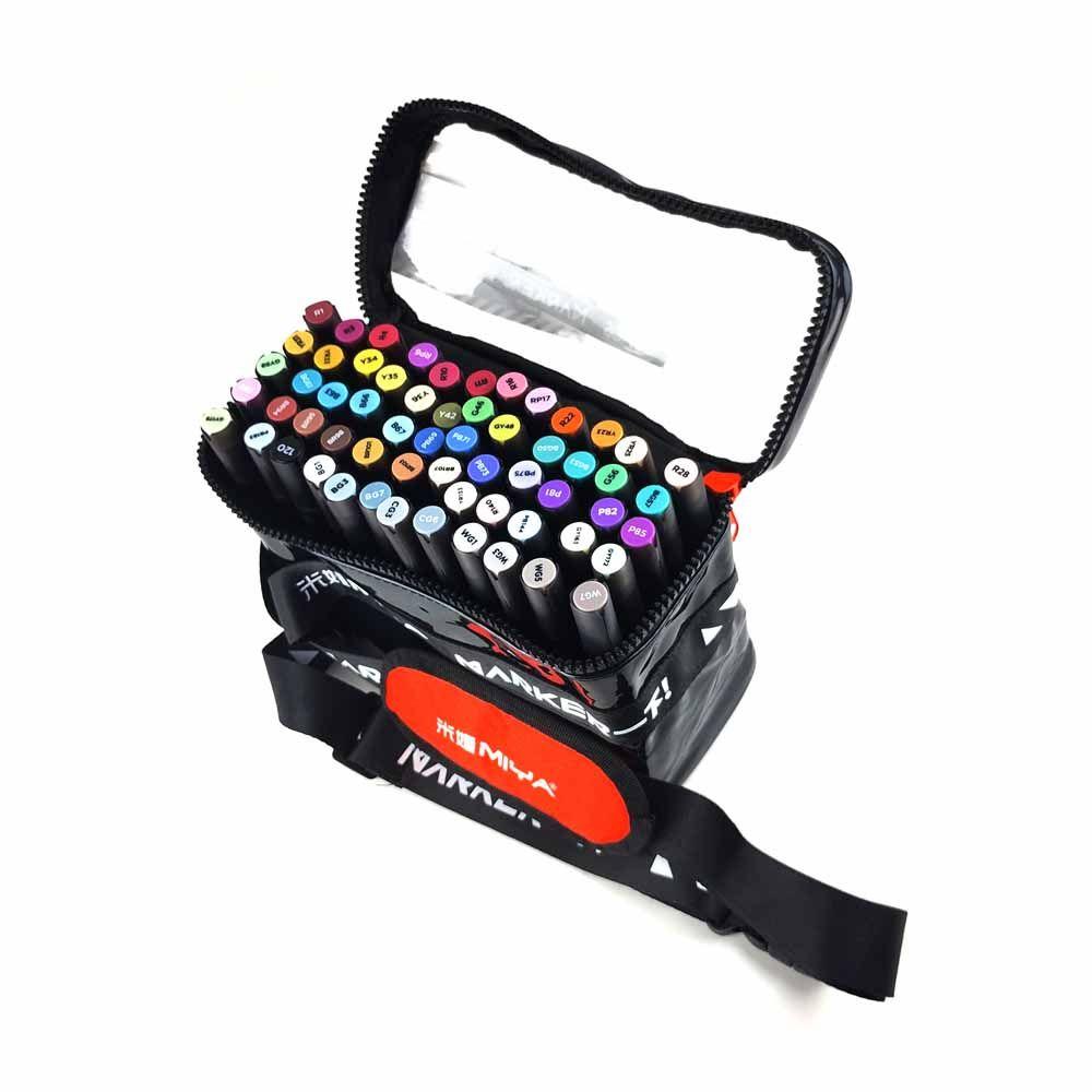 Himi - Miya Set Marcadores Base Alcohol 60 Colores-1