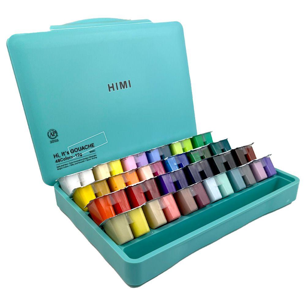 Himi - Miya Set Gouache 48 Colores / 12gr Verde-0
