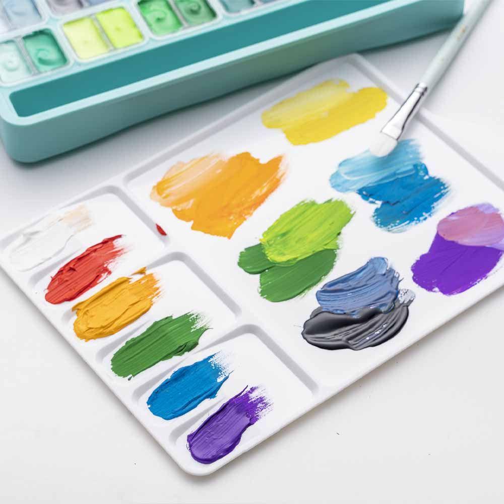 Himi - Miya Set Gouache 48 Colores / 12gr Verde-4