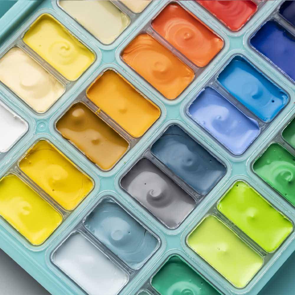 Himi - Miya Set Gouache 48 Colores / 12gr Verde-6