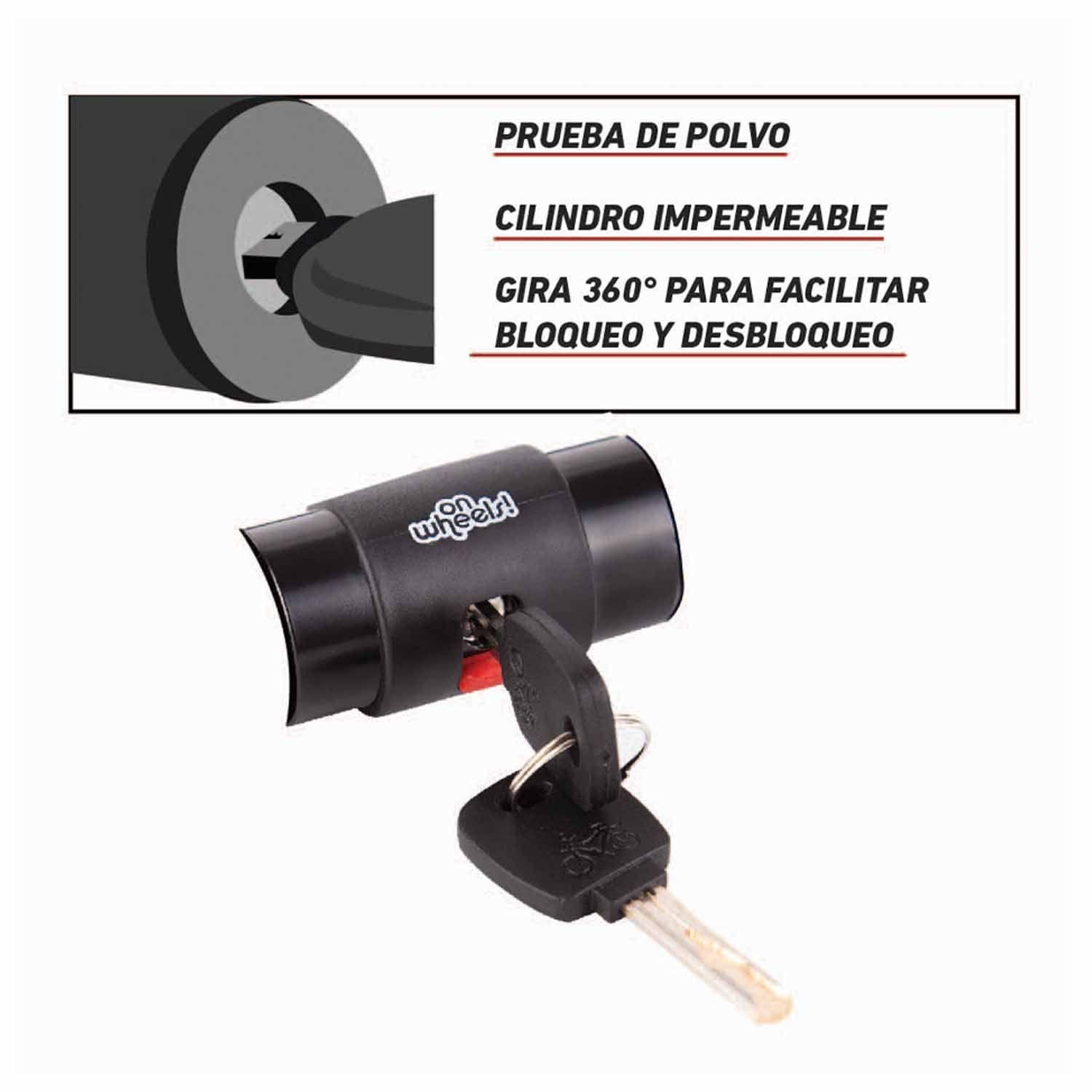 Candado Lock Plus Onwheels - Negro-3