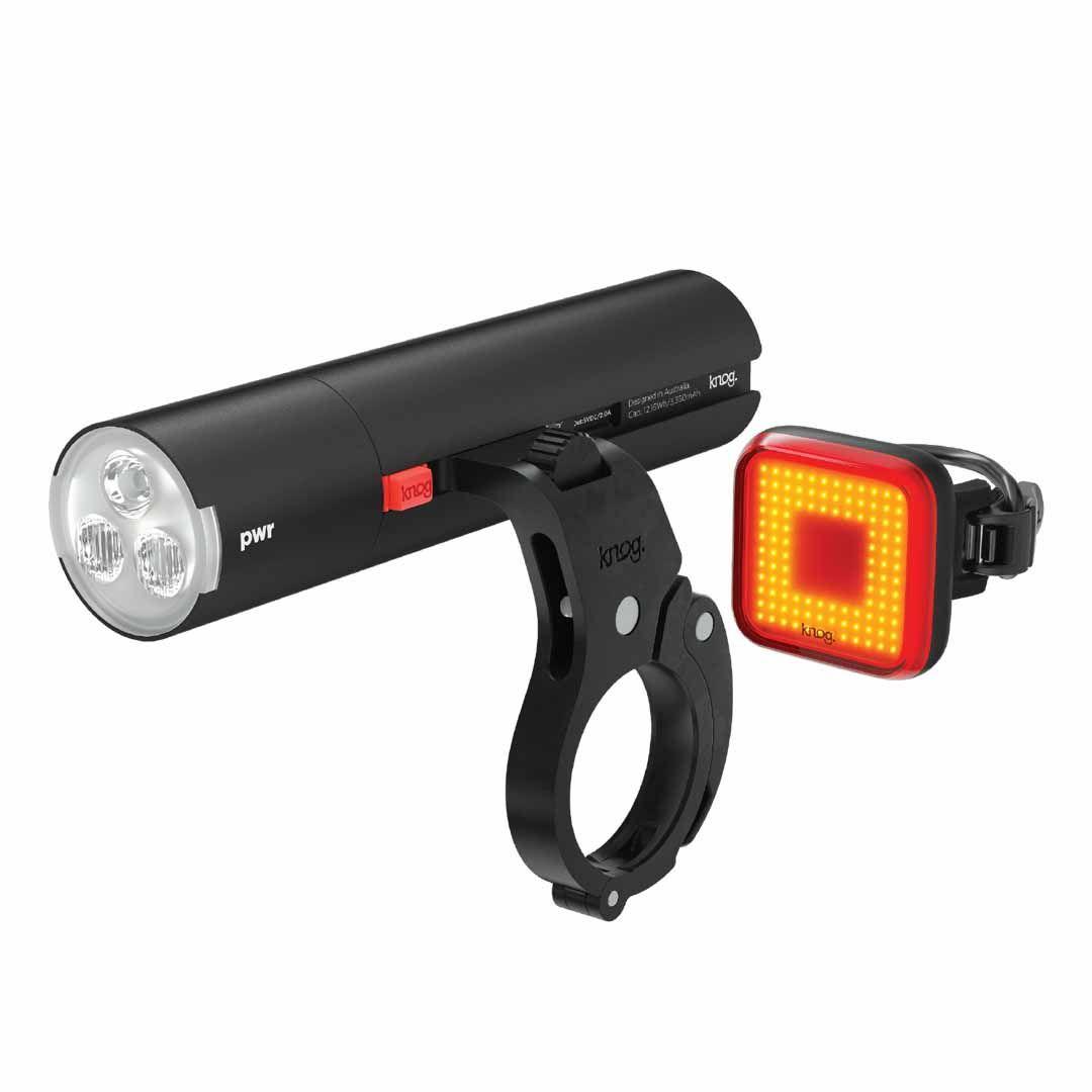 Set Luces Pwr Road 700 + Blinder Square Trasera+ Pwr Mount-0