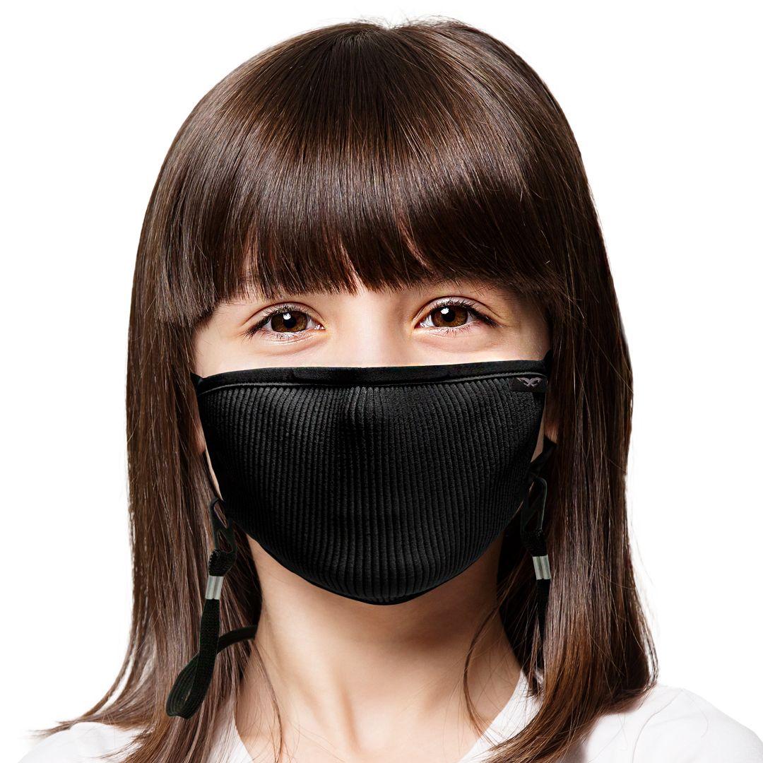 Mascara Filtrante Lavable Niños Fu+ Black -xs Naroo Mask-1