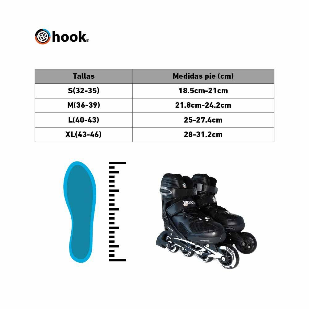 Patines Hook Fitness Pro Negro-4