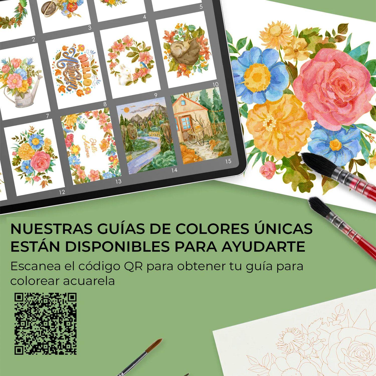 Grabie Club Box: Kit de Acuarela + Libro de Temática Otoño-4