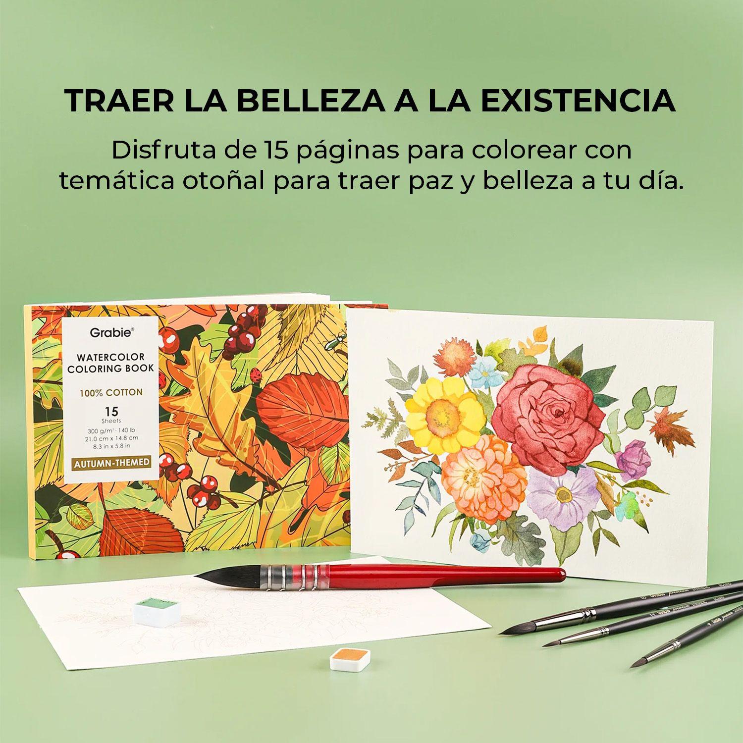 Grabie Club Box: Kit de Acuarela + Libro de Temática Otoño-5
