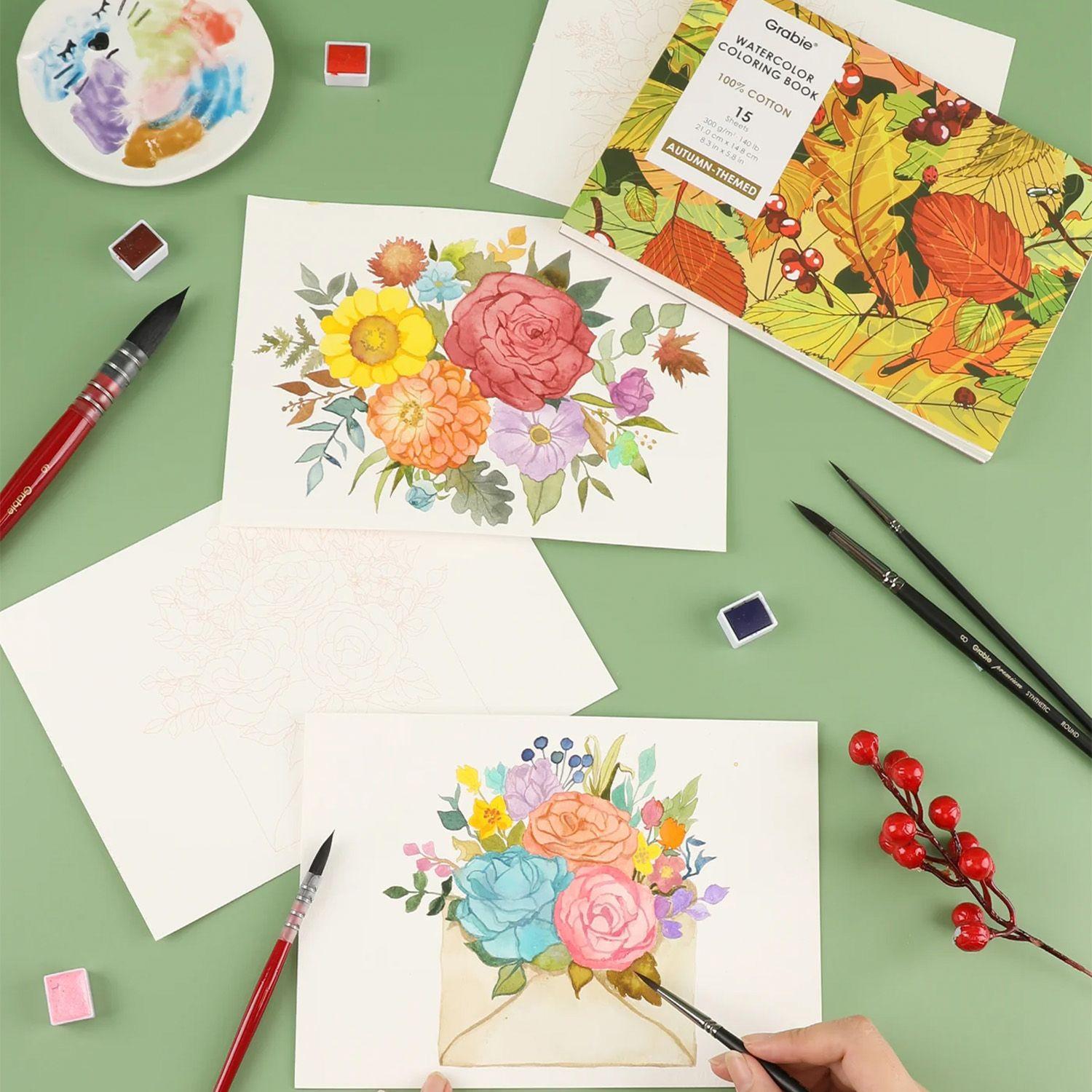 Grabie Club Box: Kit de Acuarela + Libro de Temática Otoño-7