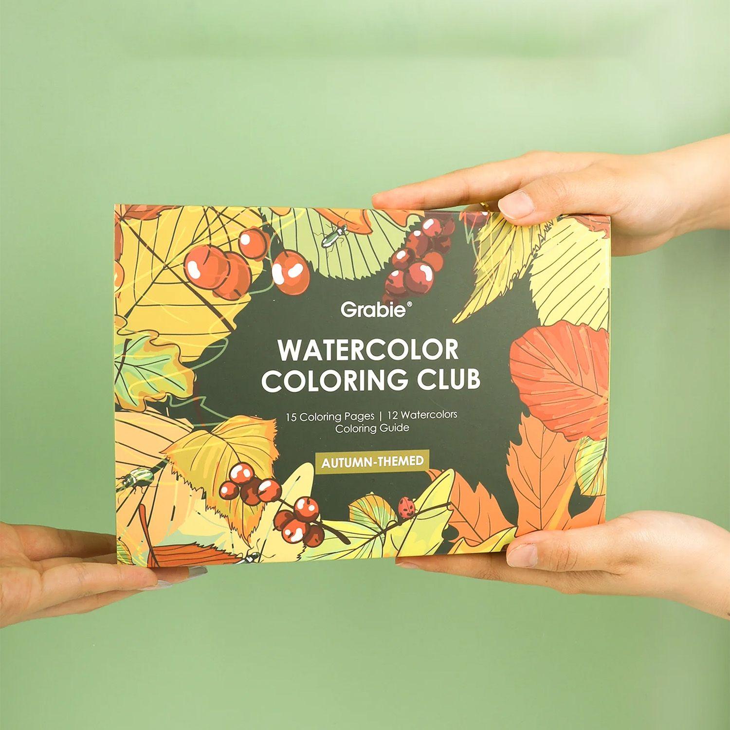 Grabie Club Box: Kit de Acuarela + Libro de Temática Otoño-9