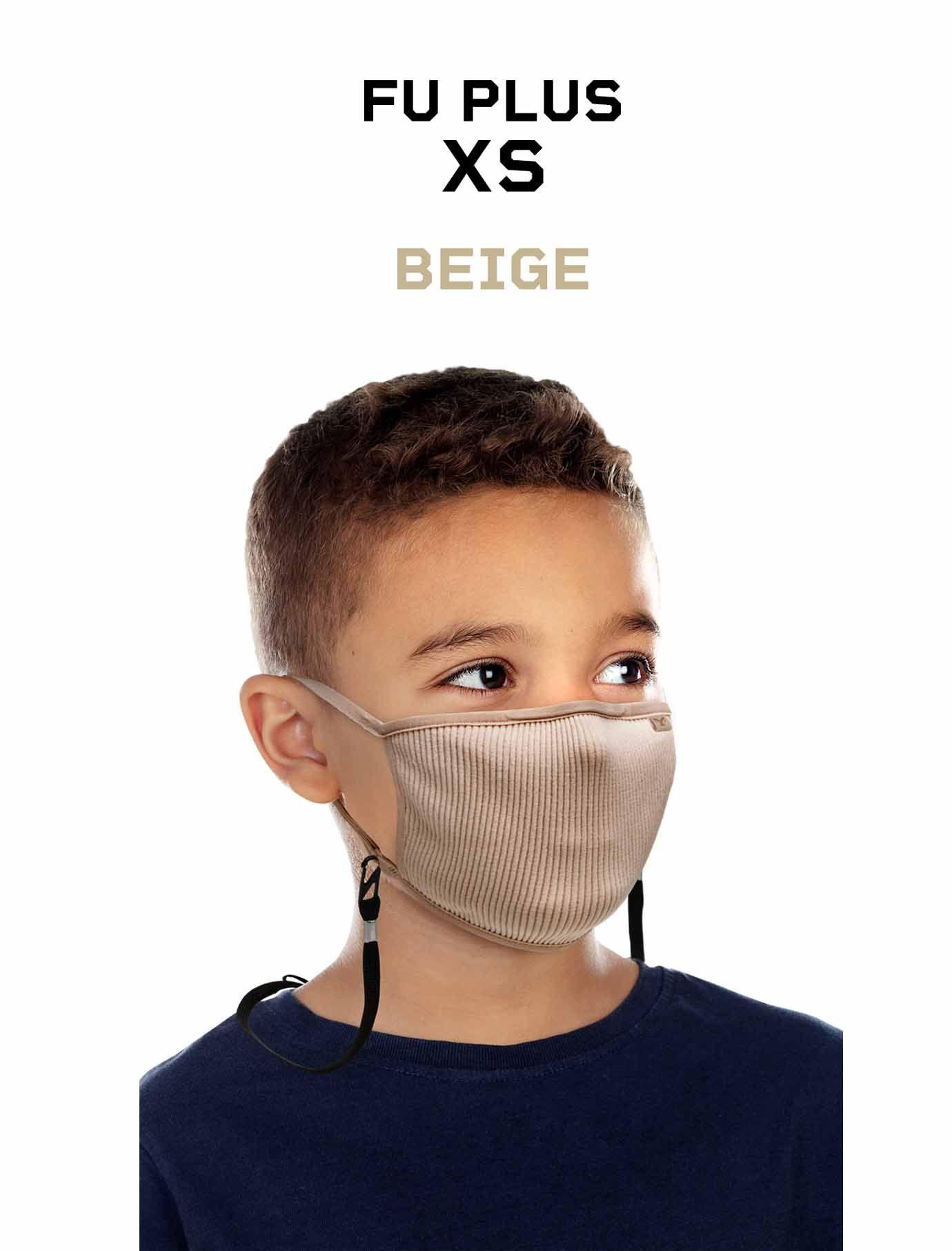 Mascara Filtrante Lavable Niños Fu+ Beige -xs Naroo Mask-7