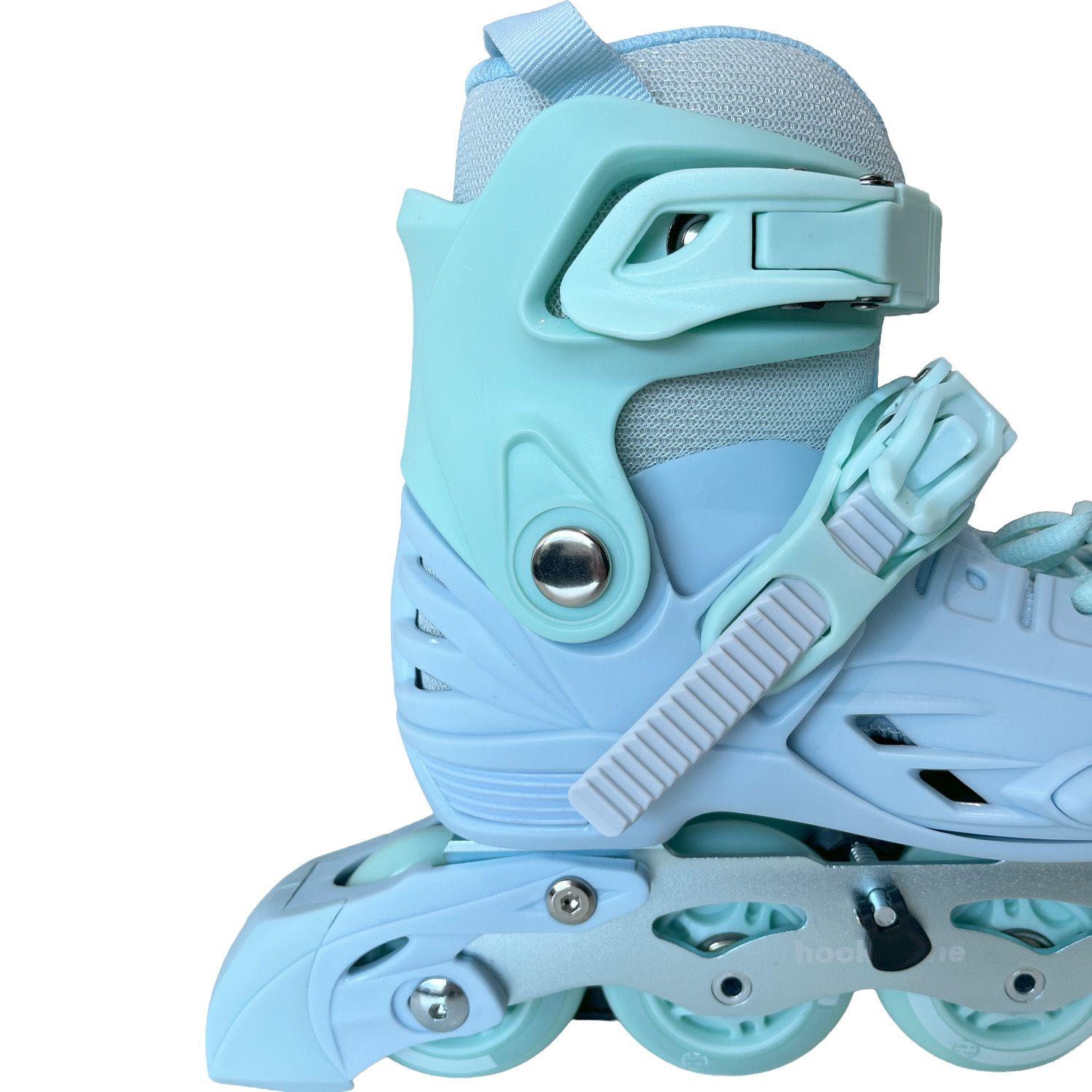Patines en Linea Extensibles Hook Mijak Pastel Blue-4