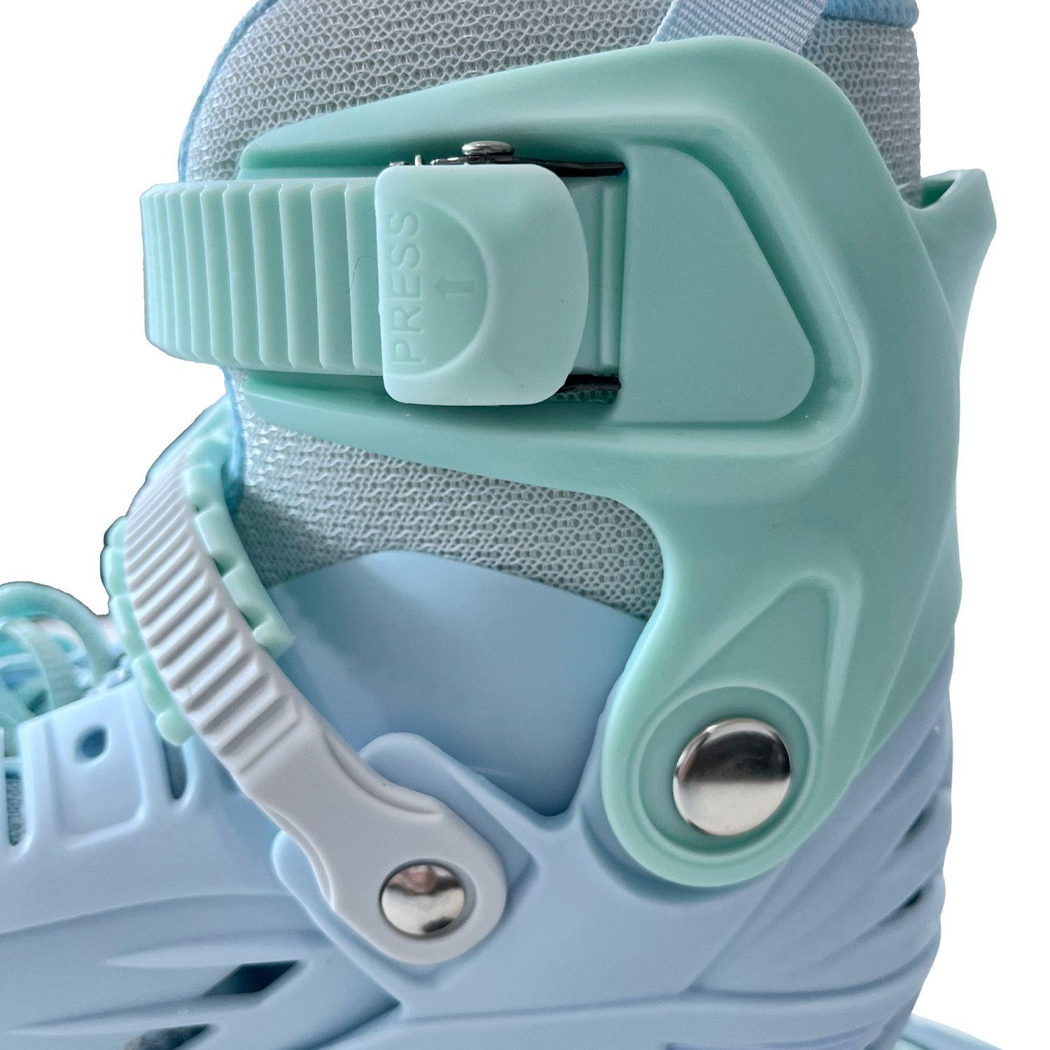 Patines en Linea Extensibles Hook Mijak Pastel Blue-6