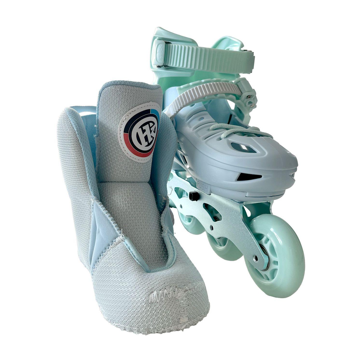Patines en Linea Extensibles Hook Mijak Pastel Blue-7