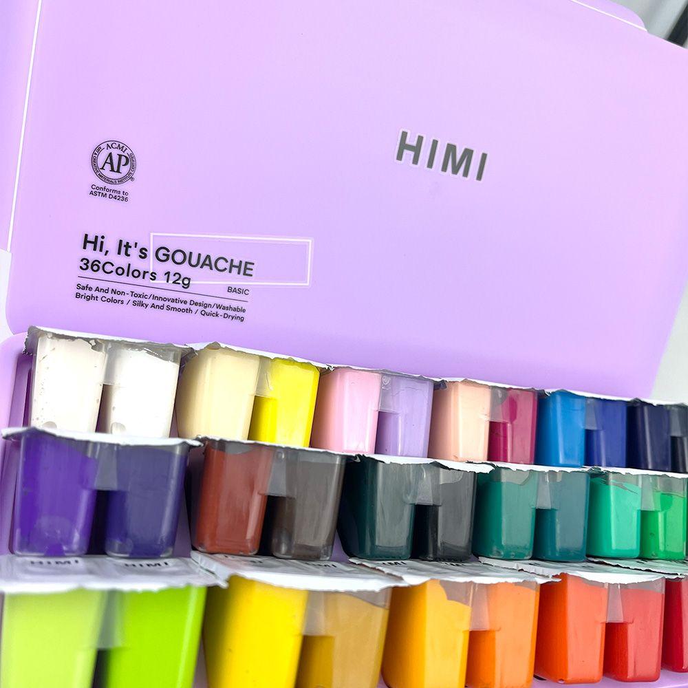 HIMI SET GOUACHE 36 COLORES / 12GR ESTUCHE MORADO-2