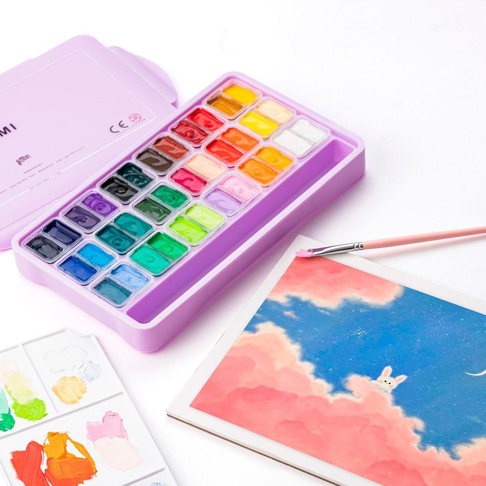 HIMI SET GOUACHE 36 COLORES / 12GR ESTUCHE MORADO-4