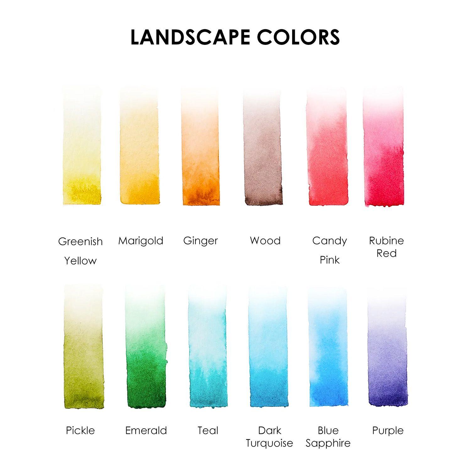 Grabie Club Box: Kit de Acuarela + Libro Temática Paisajes-2