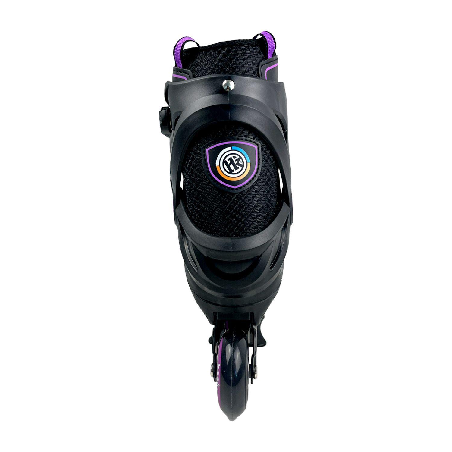 Patines en Linea Extensibles Hook Fitness Morado M (34-37)-4